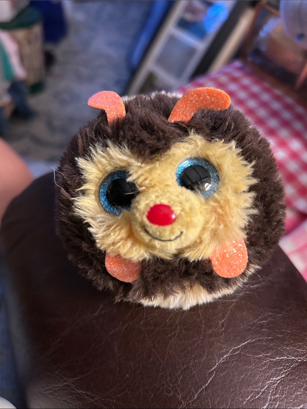 Ty Beanie Ball Puffies , Zinger the Bumblebee! EUC